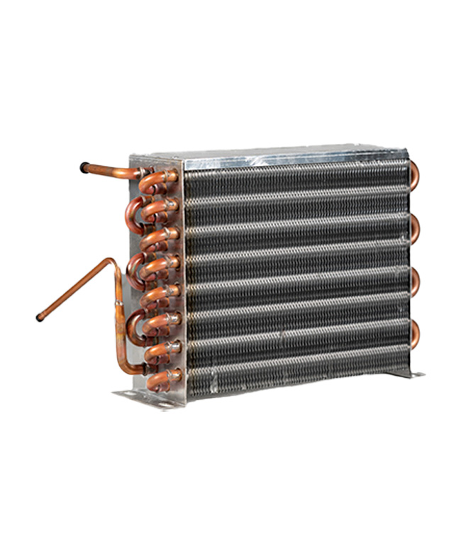 Condensador aletado de 24 tubos de 3/8″ OD para 1/3Hp