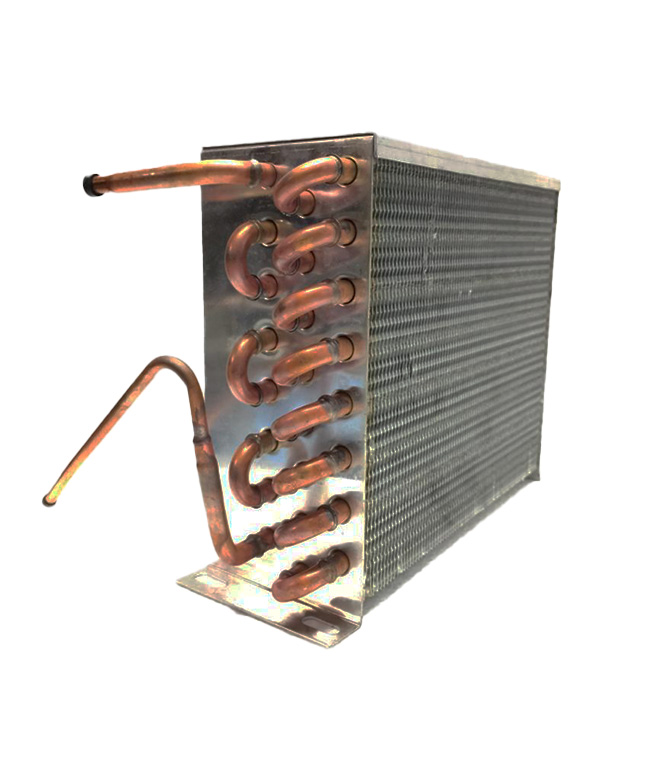 Condensador aletado de 24 tubos de 3/8″ OD para 1/3Hp