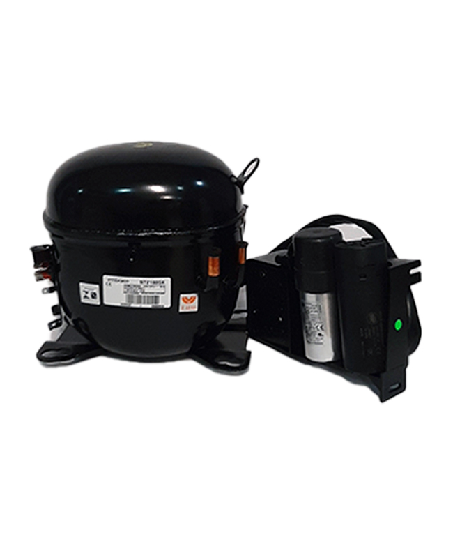 NT2180GK Compresor reciprocante de 1HP y refrigerante R-404a marca Embraco